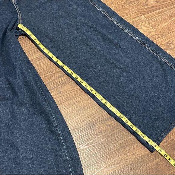 We The Free Curvy Gia Wide Leg High Waist Jeans in Baltic Blue Size 31 - Picture 12 of 15